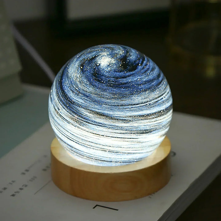 CosmicGlow - Mini lampki nocne 3D - dekoracja solarna LED - galaktyczna atmosfera