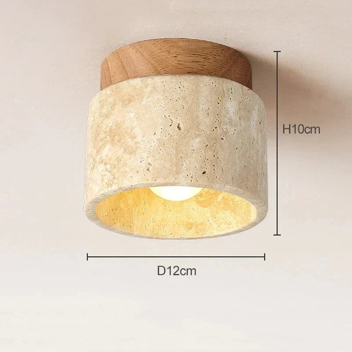 Lampa sufitowa Wabi Sabi Żółty Marmur