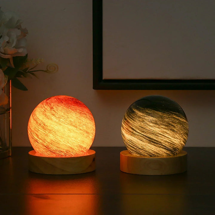 CosmicGlow - Mini lampki nocne 3D - dekoracja solarna LED - galaktyczna atmosfera