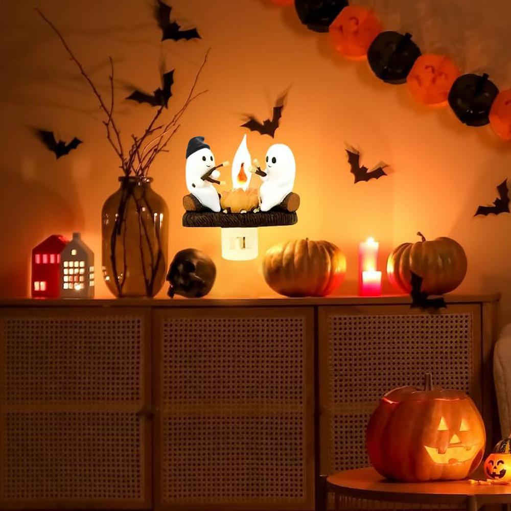 Duchowy ogień z migoczącym nocnym światłem ️‍