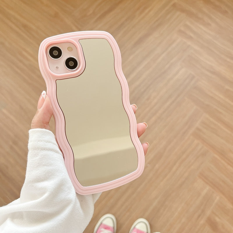 Fala Lusterka do Makijażu Etui na Telefon