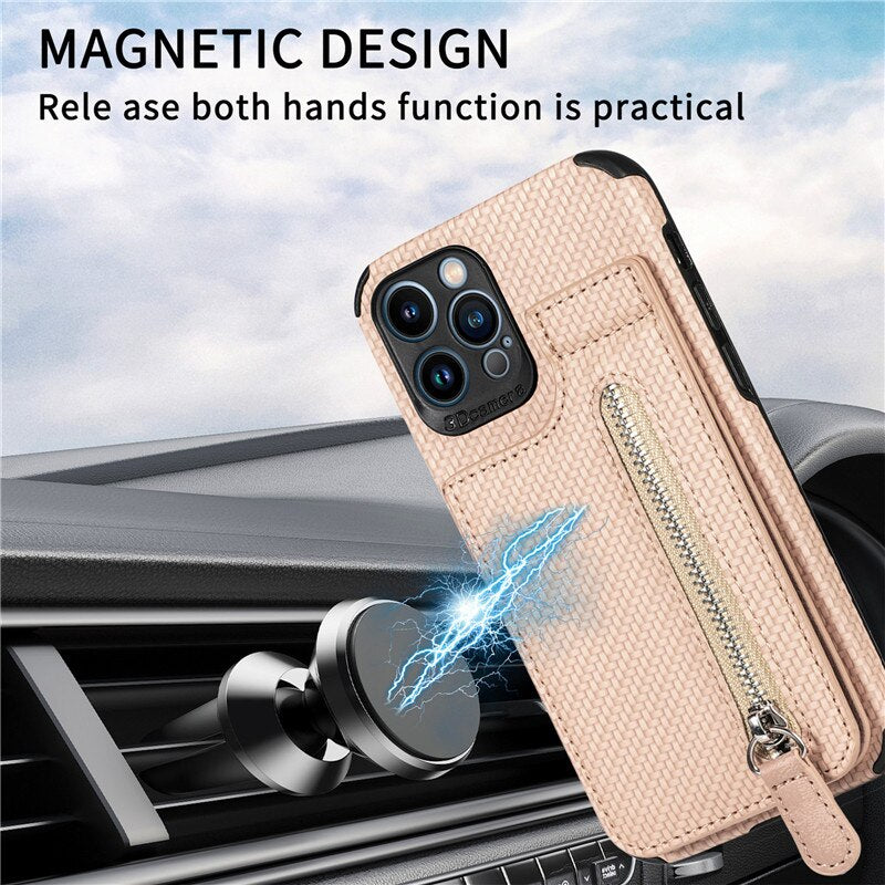 Etui Portfel Zip Zip Elegance do iPhone&