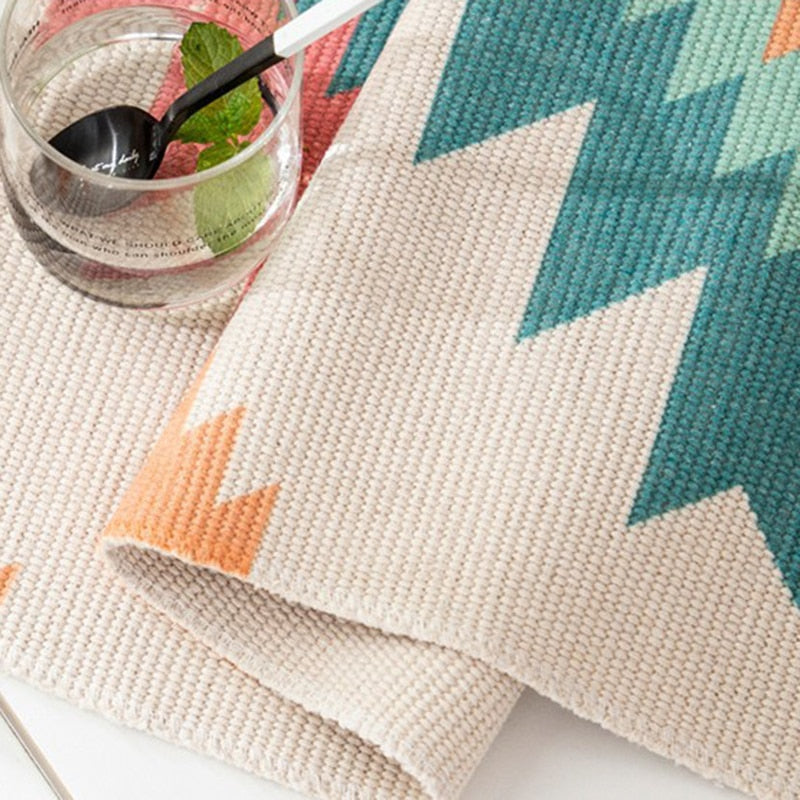 Boho Tkanina Ścienna, Makrama, Dekoracja Domu, Bawełnowy Frędzel, Ręcznie Wykonane, Tkane, Geometriczna Sztuka na Płótnie, Tkaniny na Tło