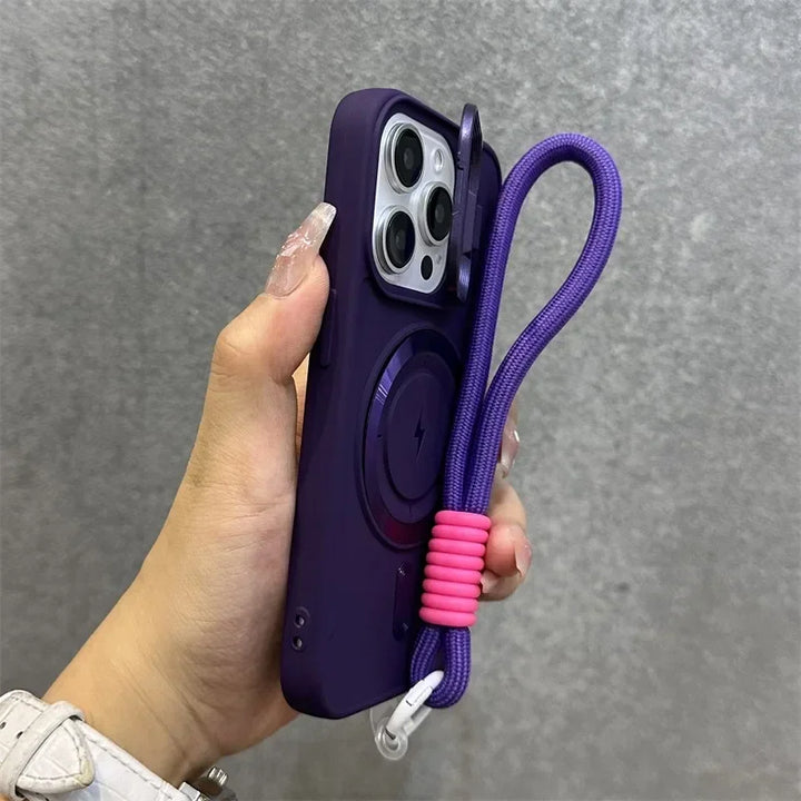 Magnetyczny Miękki Uchwyt na Nadgarstek z Osłoną Obiektywu do iPhone&