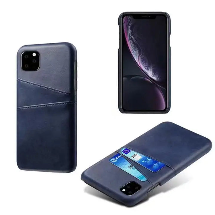 Etui iPhone w stylu biznesowym z wzorem przeszyć