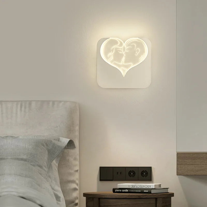 Nowoczesna minimalistyczna lampa ścienna LED