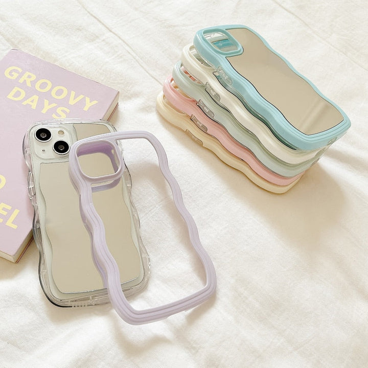 Fala Lusterka do Makijażu Etui na Telefon