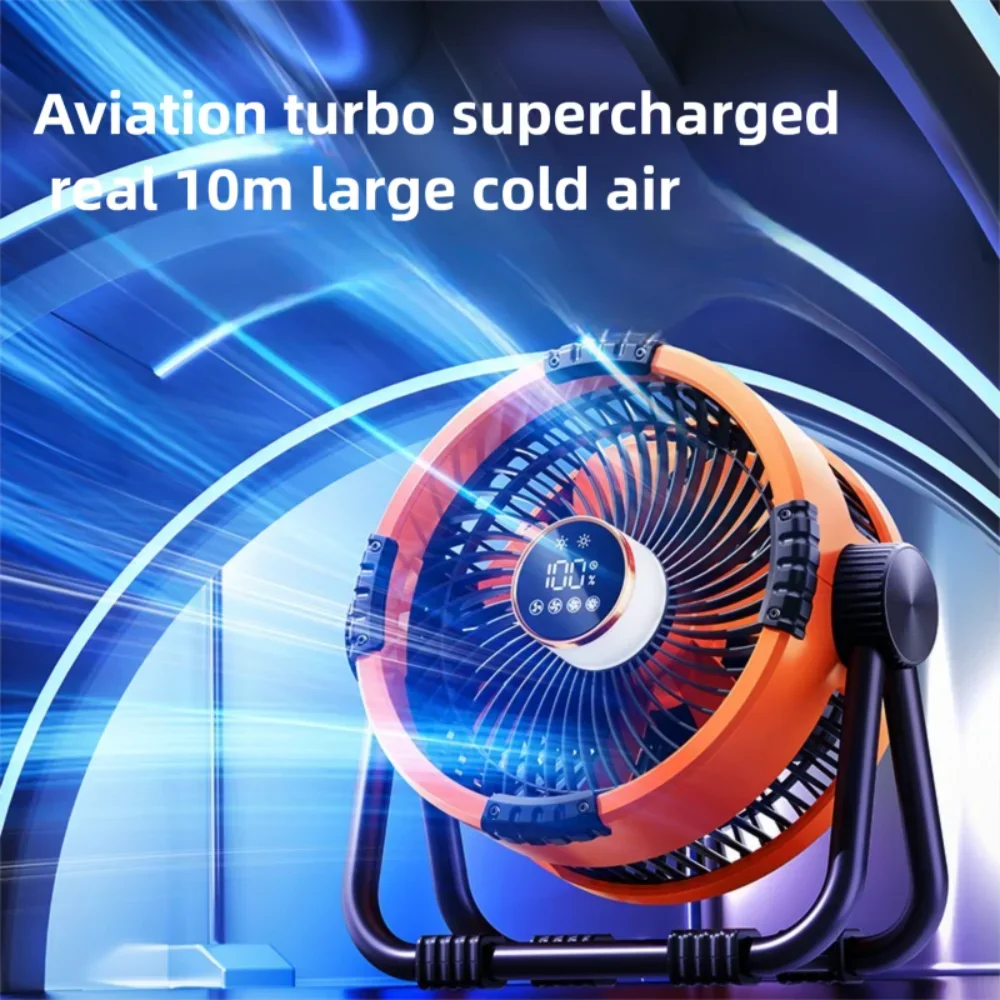 AEROLIA NightCool | Wentylator 4-w-1 i Lampa Nocna | Bateria 20000mAh | Możliwość Użycia w Wersji Wiszącej i Stojącej