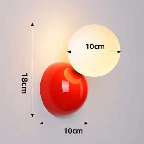 Lampa ścienna w stylu lat 70. w 3 różnych kolorach