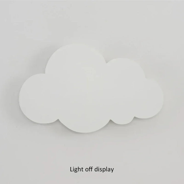 Lampa Ścienna LED w Kształcie Chmury | 3-kolorowa Przyciemniająca jako Lampa Nocna | Biała