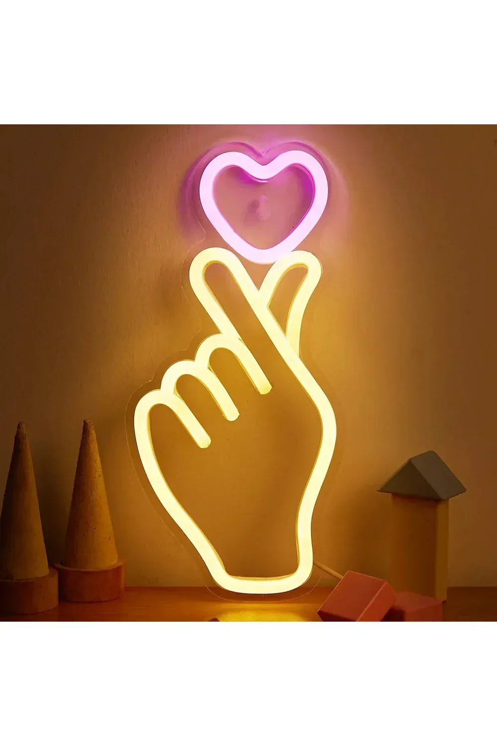 Ręka Serca LED Neon