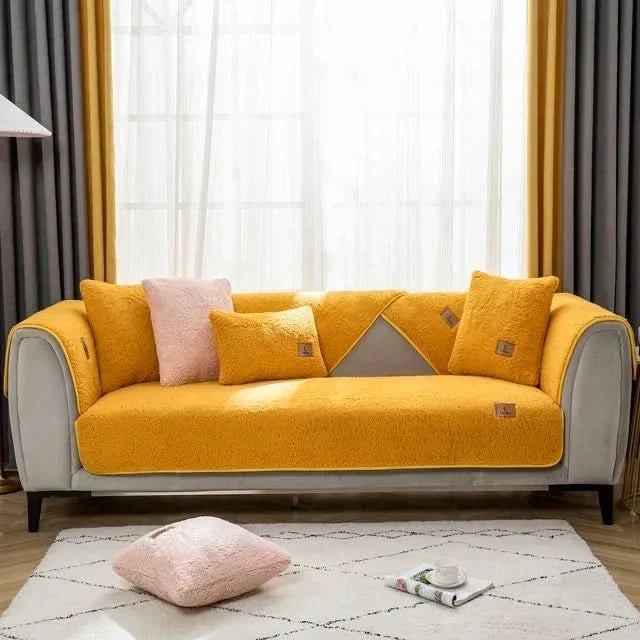 CozyShield - Elegancki i ochronny elastyczny pokrowiec na sofę