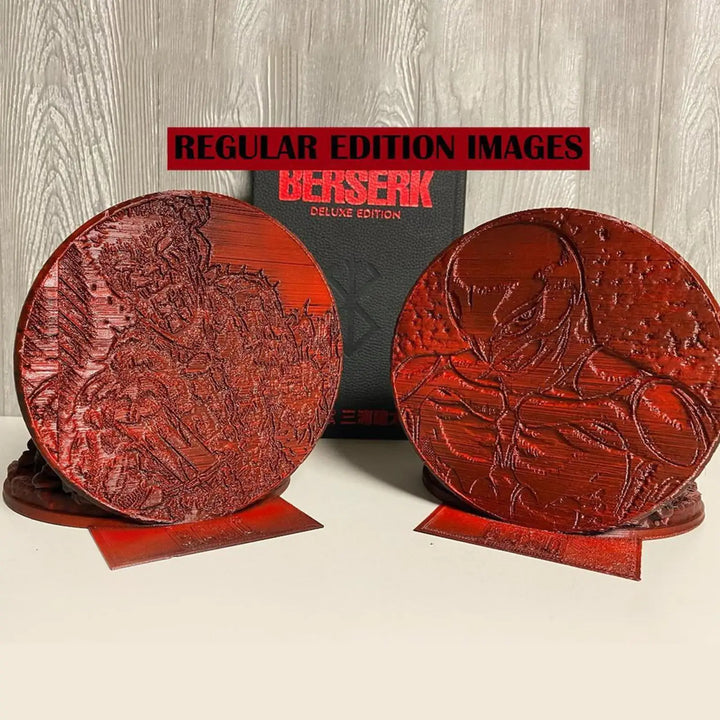 Berserk Stojaki na Książki Wściekłe Stojaki Łowca Smoków Rękodzieło z Żywicy Sztuka Dekoracyjna Ornament Domowy Biurko Półka T4z7