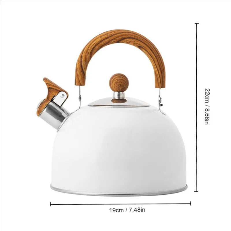 1 sztuka czajnika o pojemności 2.5/3 l, wykonana ze stali nierdzewnej, gruby czajnik, kuchenka indukcyjna, uniwersalny czajnik, czajnik