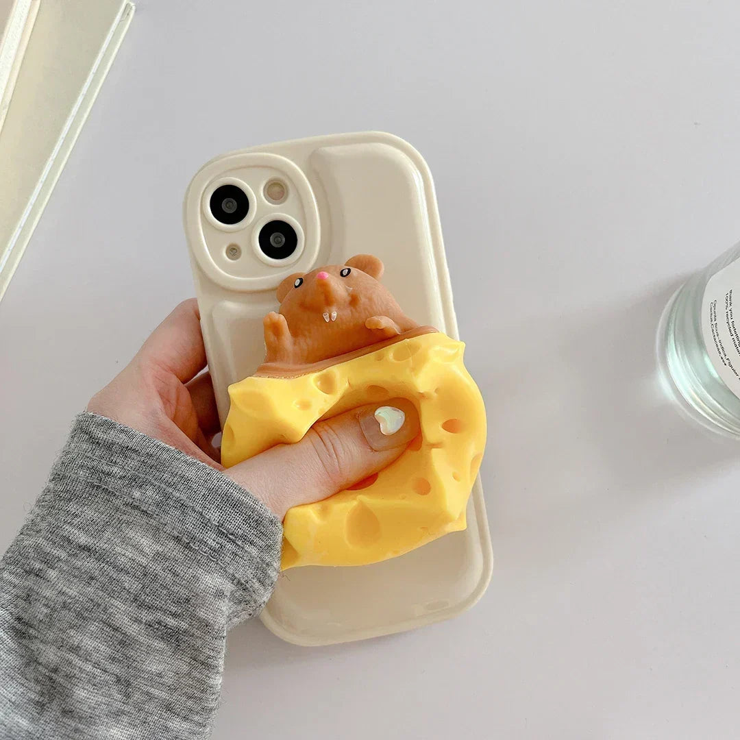 Etui na iPhone dla miłośnika sera z myszką
