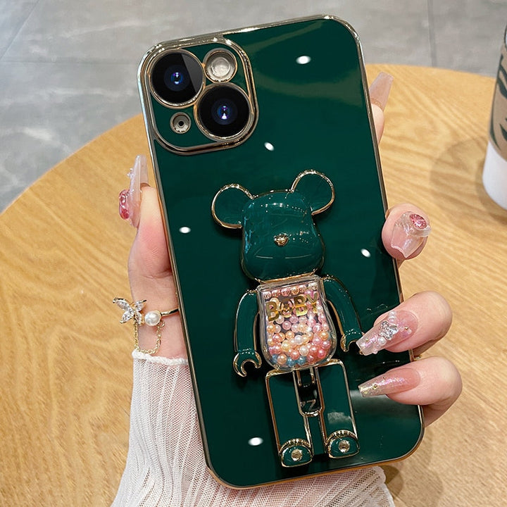 Kolorowy etui na telefon 3D dla miłośników niedźwiedzi