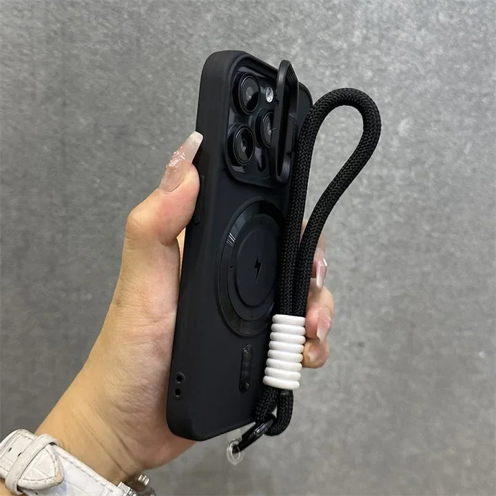 Magnetyczny Miękki Uchwyt na Nadgarstek z Osłoną Obiektywu do iPhone&