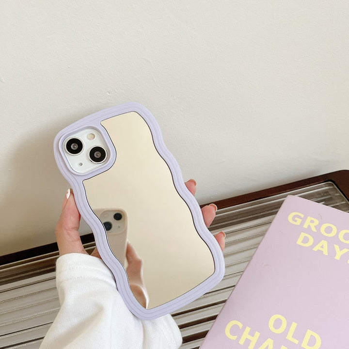 Fala Lusterka do Makijażu Etui na Telefon