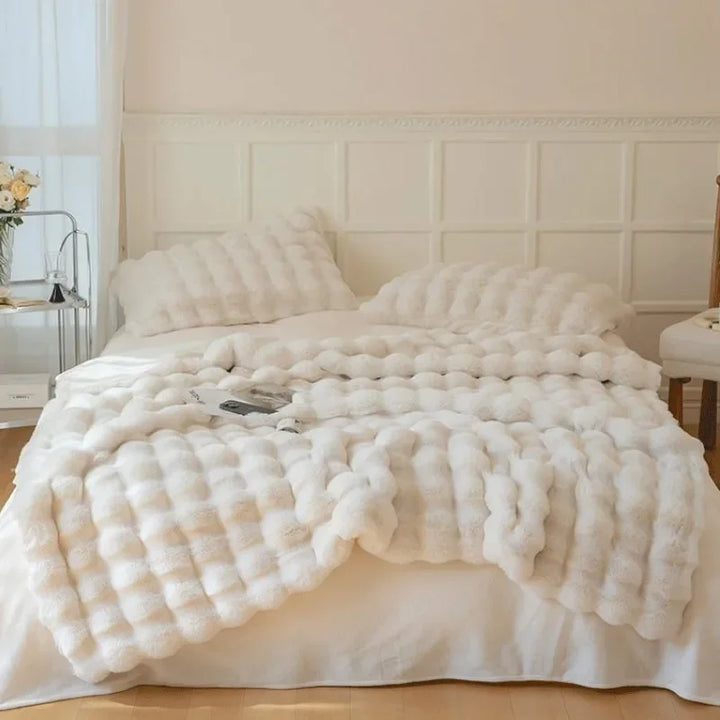 PlushCozy | Sztuczny futerko zimowy koc