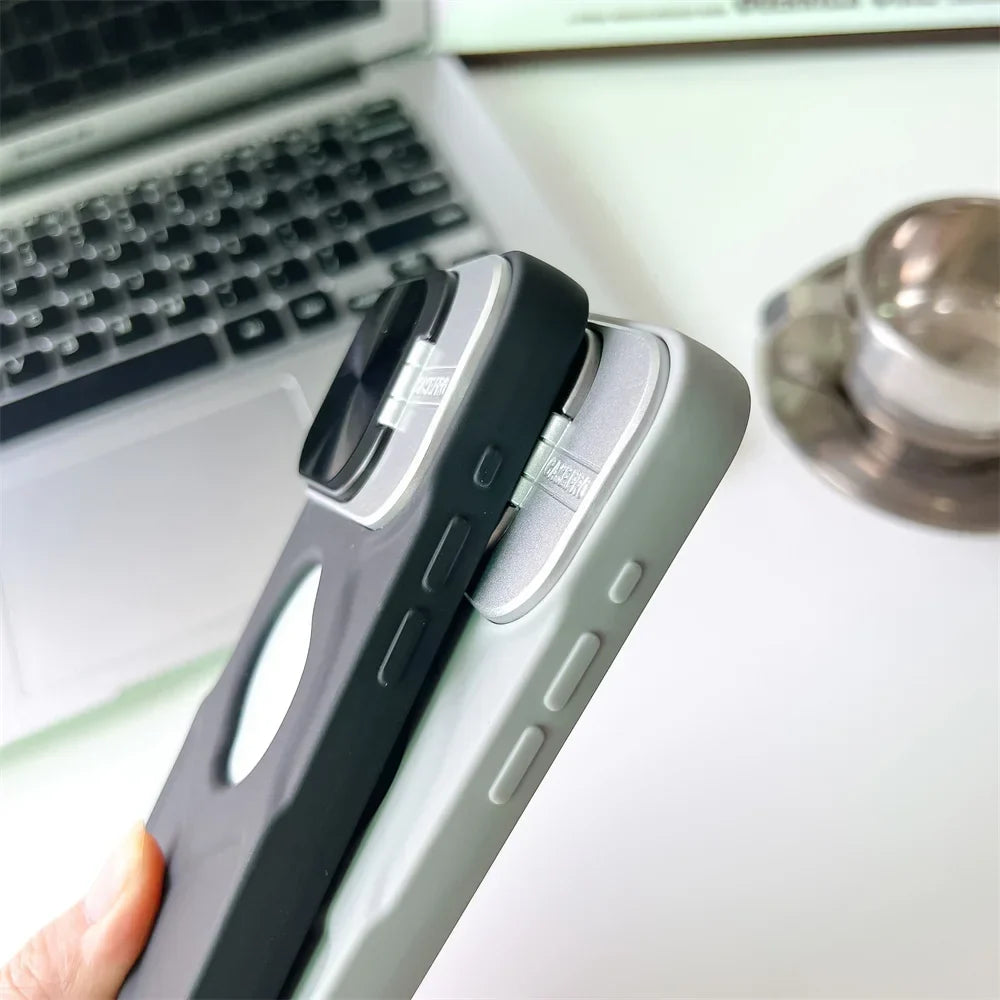 Etui Magsafe Silicone Lens Flip do iPhone&