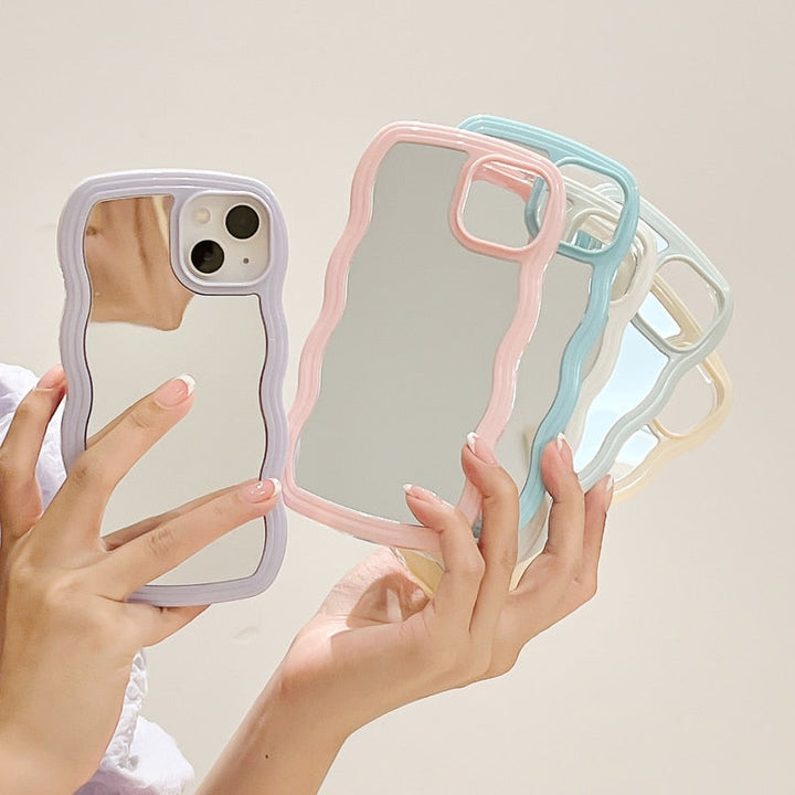 Fala Lusterka do Makijażu Etui na Telefon