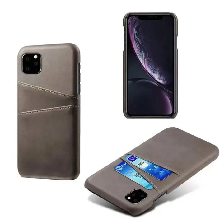 Etui iPhone w stylu biznesowym z wzorem przeszyć