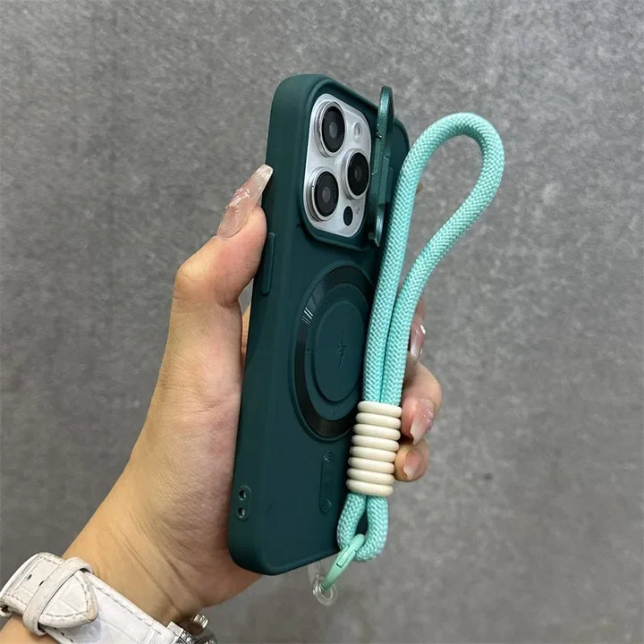 Magnetyczny Miękki Uchwyt na Nadgarstek z Osłoną Obiektywu do iPhone&