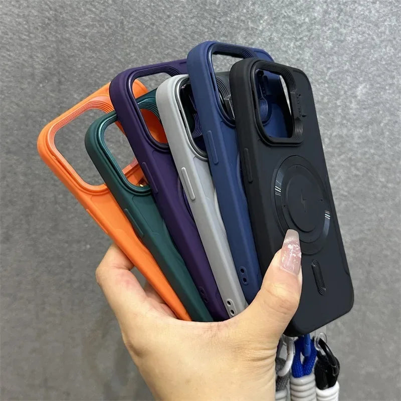 Magnetyczny Miękki Uchwyt na Nadgarstek z Osłoną Obiektywu do iPhone&