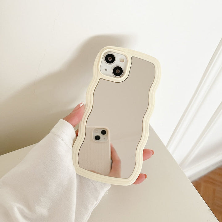 Fala Lusterka do Makijażu Etui na Telefon