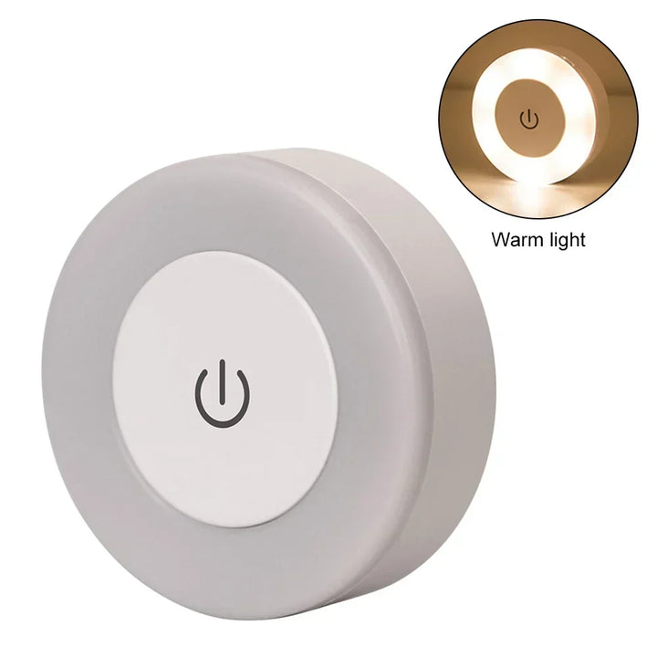LUMORA Dotykowa Lampa Nocna LED | Ładowana przez USB | Magnetyczna i Bezstopniowo Przyciemniana | Ciepłe i Zimne Światło