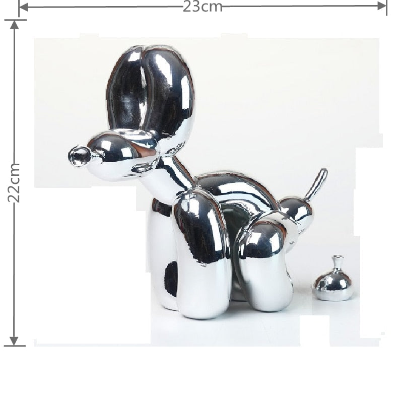 Rzeźba Psa Balonowego, Statua Sztuki Balonowej, Mini Figurka Kolekcjonerska, Dekoracja Domowa, Figurka Żywiczna, Akcesoria Biurkowe, Dekoracja Pokoju