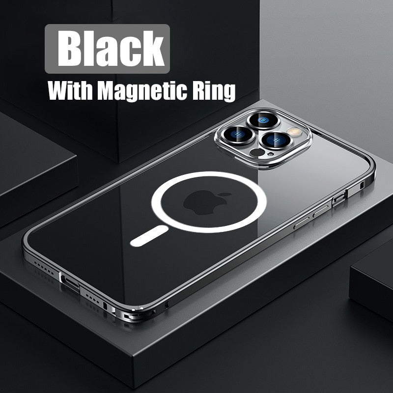 Metalowy Zderzak Aluminiowa Magnetyczna Etui na Telefon