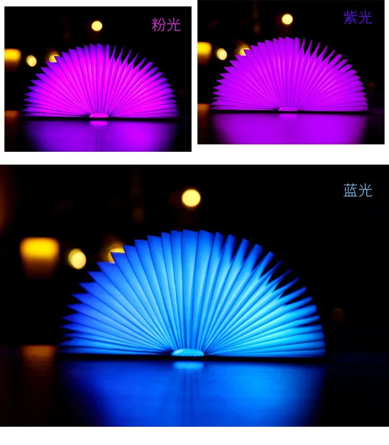 Kreatywna Książkowa Lampa LED Nocna