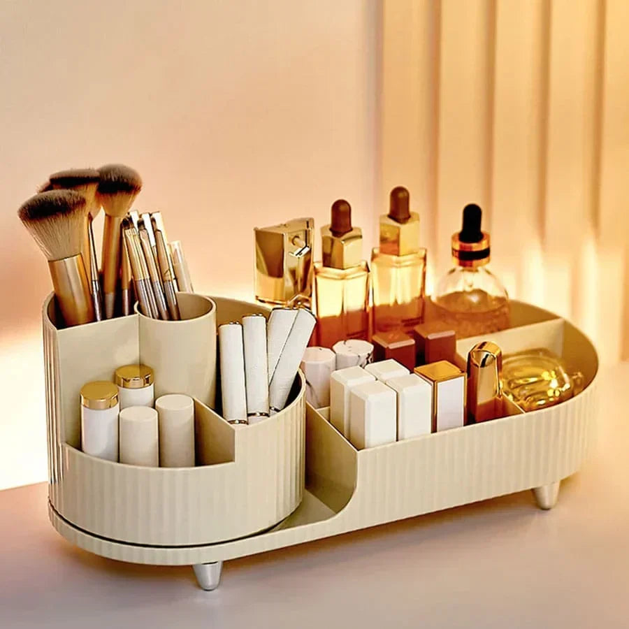 Eleganza – Luksusowy Organizer Urody z Smukłym Obrotowym Designem
