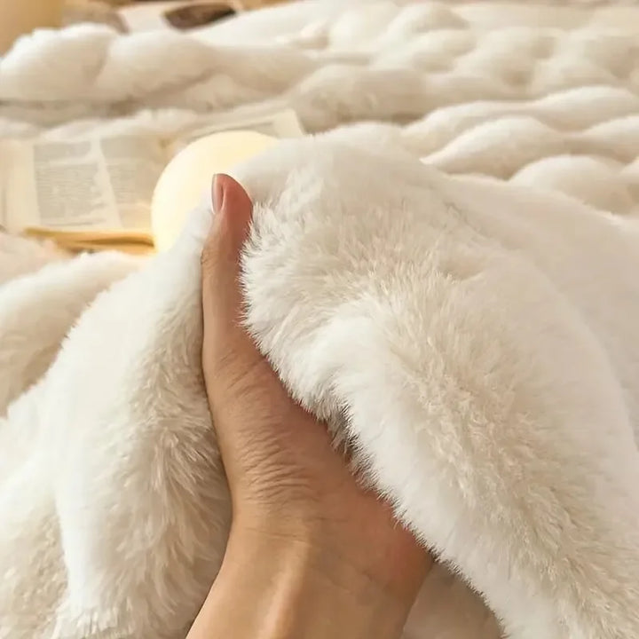PlushCozy | Sztuczny futerko zimowy koc