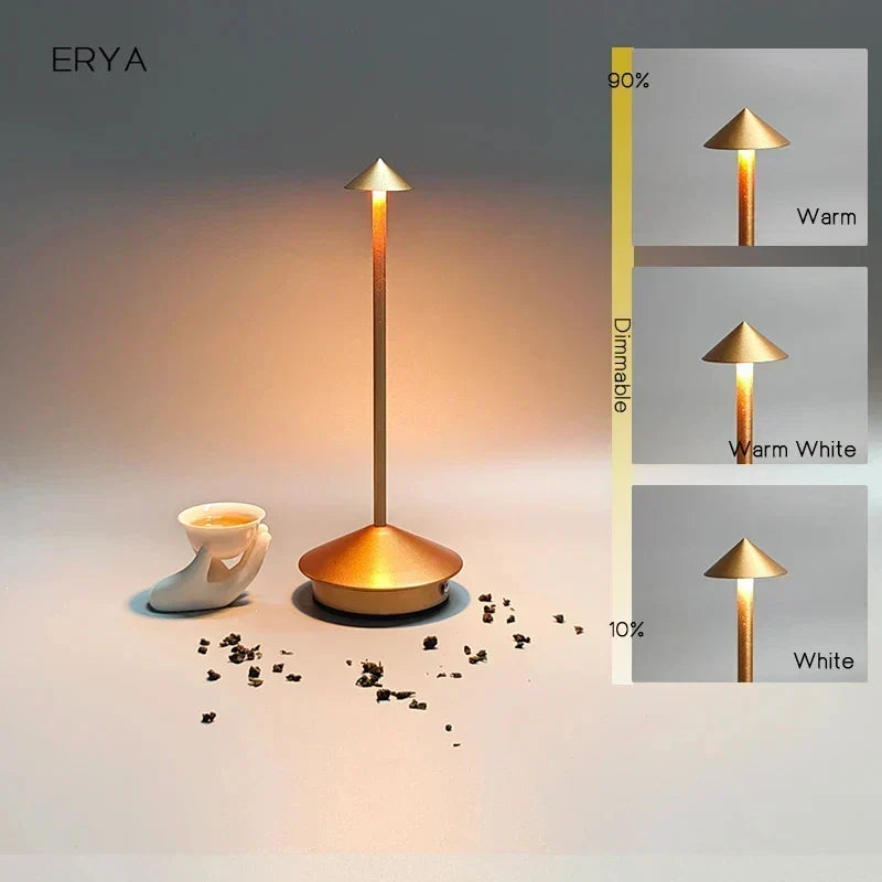 Lampa stołowa z akumulatorem Kreatywna lampa dotykowa LED do jadalni Pina pro Lampa stołowa Hotel Bar Lampa biurowa Lampa dekoracyjna
