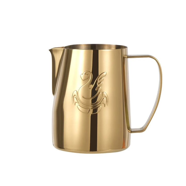 600ml stalowy dzbanek do kawy, spieniacz do mleka, kubek, urządzenie do robienia śmietany, narzędzie do latte art, elegancka łabędź