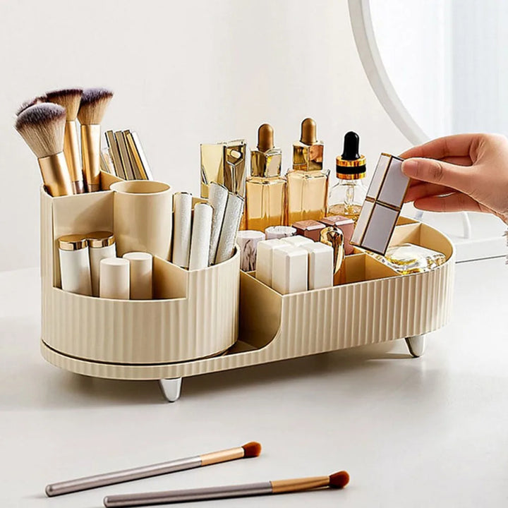 Eleganza – Luksusowy Organizer Urody z Smukłym Obrotowym Designem