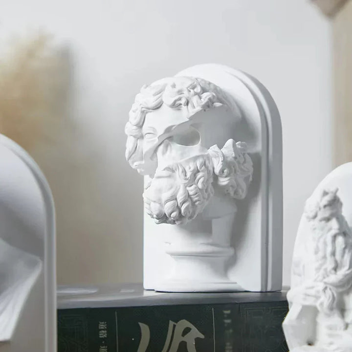 Nordycka Statua Postaci w Stylu INS z Gipsu DIY Malowane Akcesoria do Fotografii Dekoracje Stołowe Sztuka Domowa Gipsowa Dekoracja
