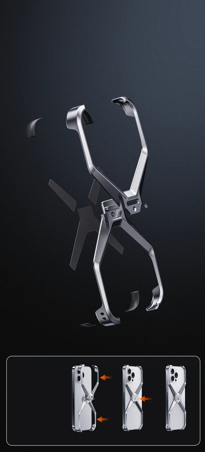 Odłączany metalowy etui Cool Alloy na iPhone&
