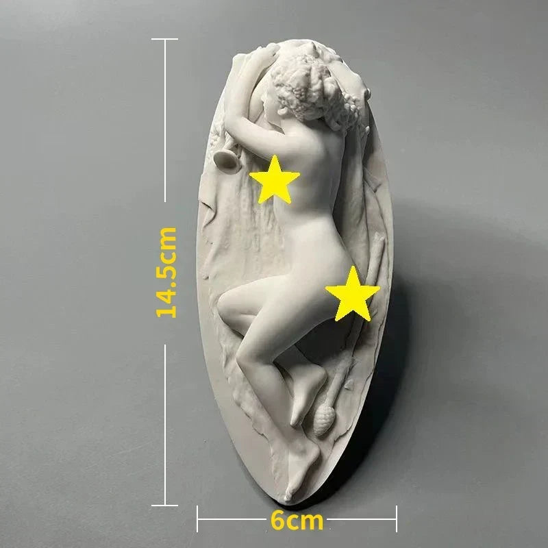 Nordycka Statua Postaci w Stylu INS z Gipsu DIY Malowane Akcesoria do Fotografii Dekoracje Stołowe Sztuka Domowa Gipsowa Dekoracja