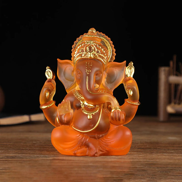 Rzadkie kolorowe półprzezroczyste statuy Ganesh przynoszące szczęście w Twoim domu