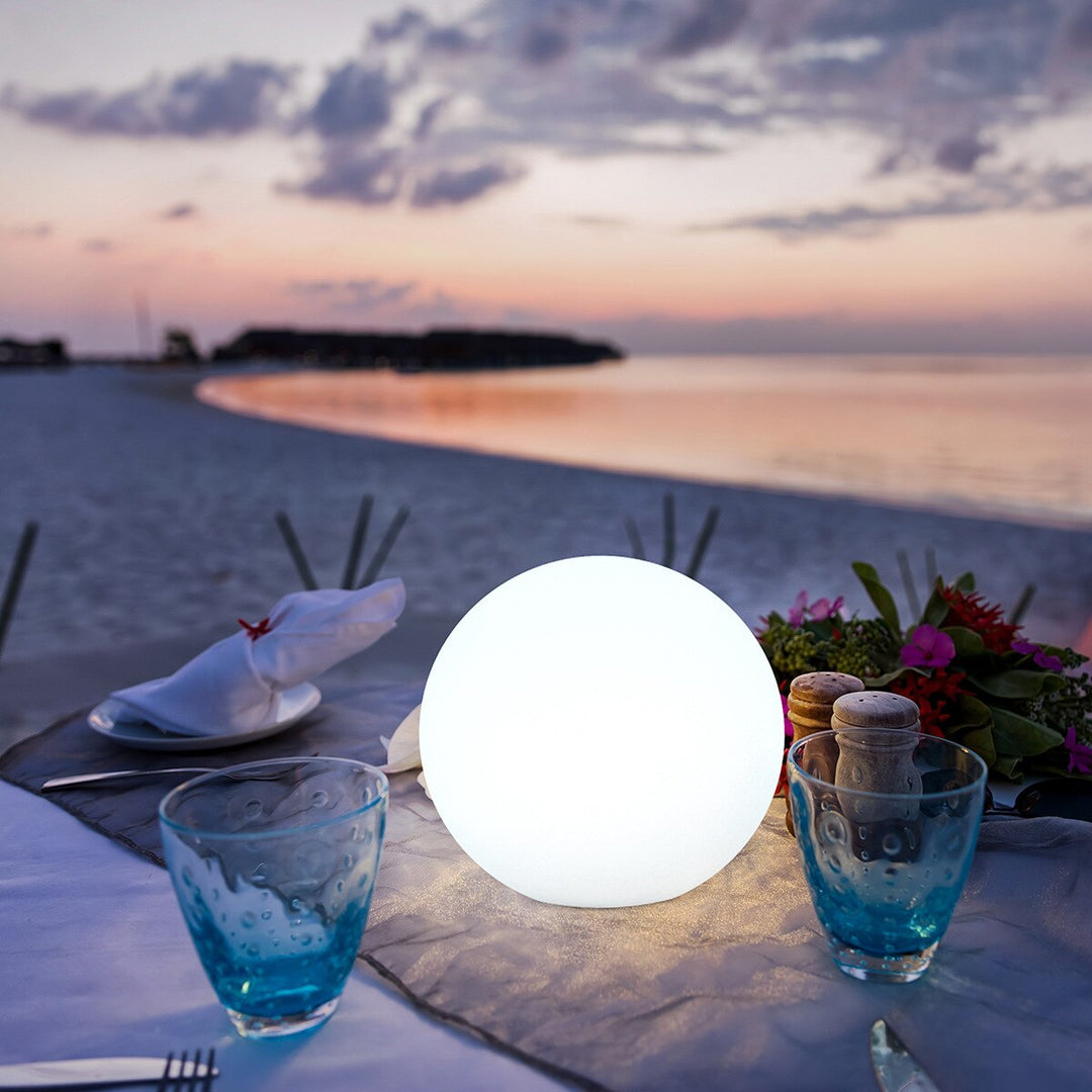 Lampa Stołowa LED Moon Battery do Użytku Wewnętrznego i Zewnętrznego