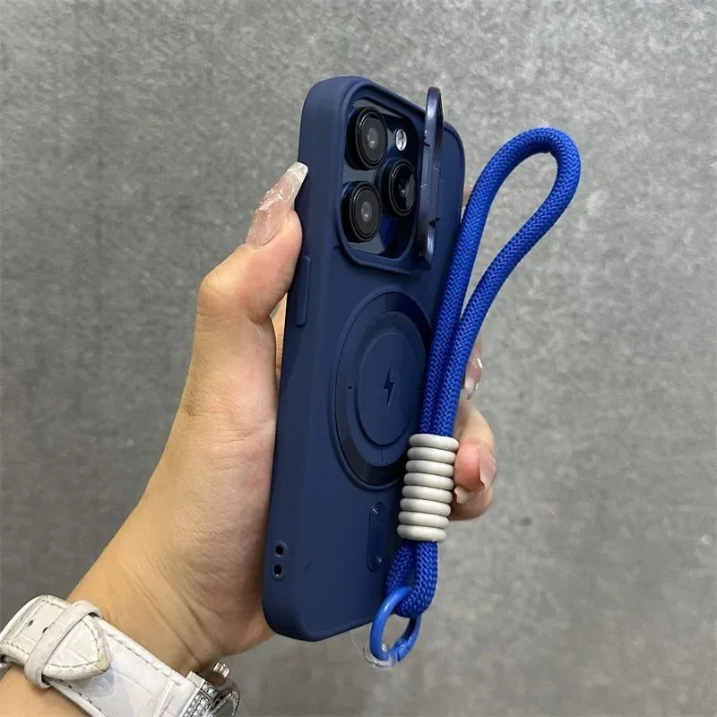 Magnetyczny Miękki Uchwyt na Nadgarstek z Osłoną Obiektywu do iPhone&