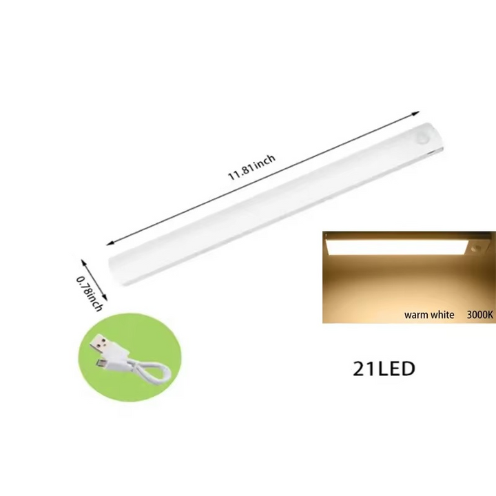 Inteligentna Lampa LED Nocna - Aktywacja Ruchem, Przyciemniana i Ładowalna
