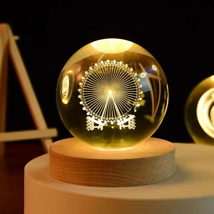 Świecące 3D Kryształowe Lampy Nocne – Unikalne Prezenty na Każdą Okazję