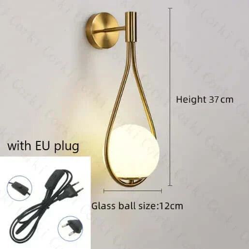 Lampa Ścienna Drop Luxury Glass Ball
