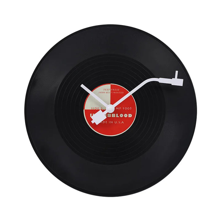 Zegar Ścienny w Kształcie Winylowej Płyty Muzycznej
