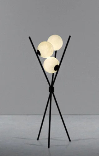 LunaGlow 3D Lampa Podłogowa Księżyc nowoczesny design z tripod LED!