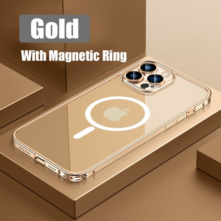 Metalowy Zderzak Aluminiowa Magnetyczna Etui na Telefon